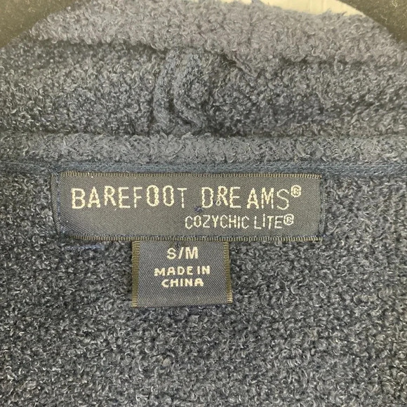 Barefoot dreams navy draped cardigan sz small / medium - Picture 2 of 9